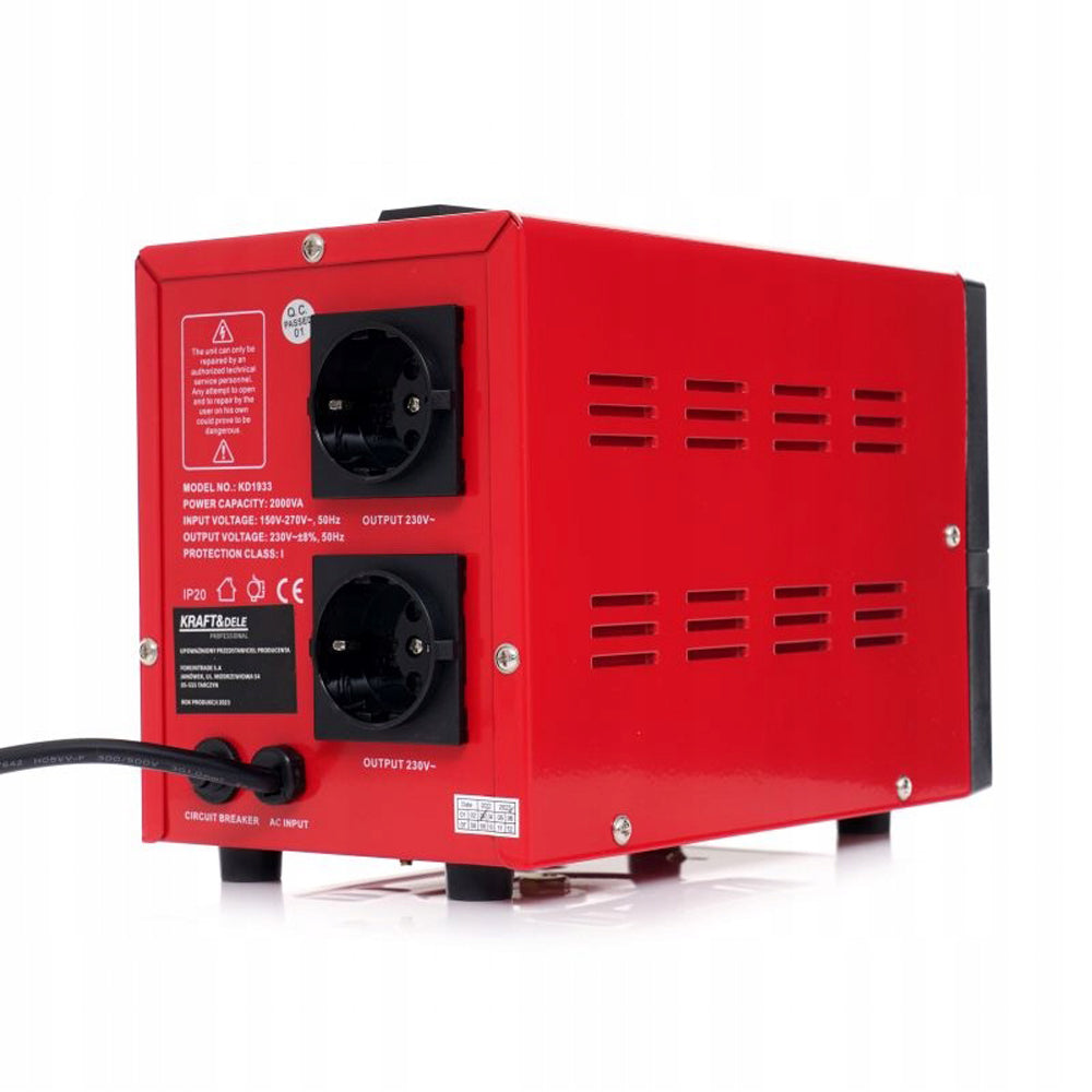 eMESERIASUL.RO Stabilizator de tensiune KRAFTMEN K1933, 2000VA, 230V, POZA 2