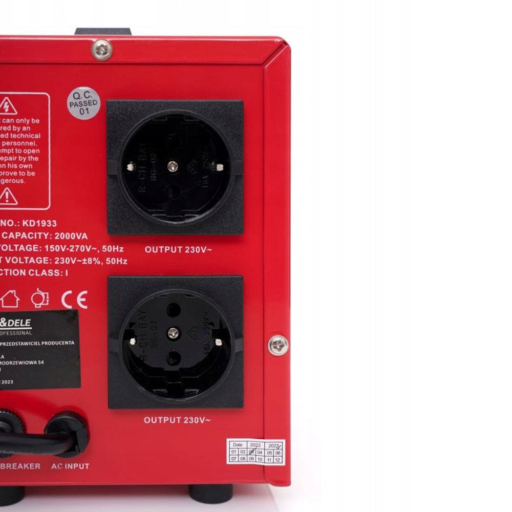 eMESERIASUL.RO Stabilizator de tensiune KRAFTMEN K1933, 2000VA, 230V, POZA 3