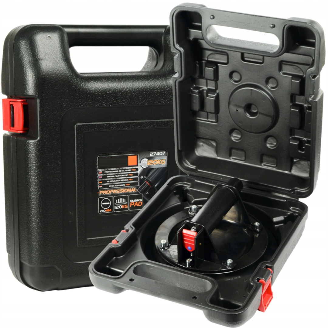 eMESERIASUL.RO Ventuza cu vid BLACK-SQUARE PORTONERO B27407 pentru diferite materiale, diametru 210mm, POZA 6