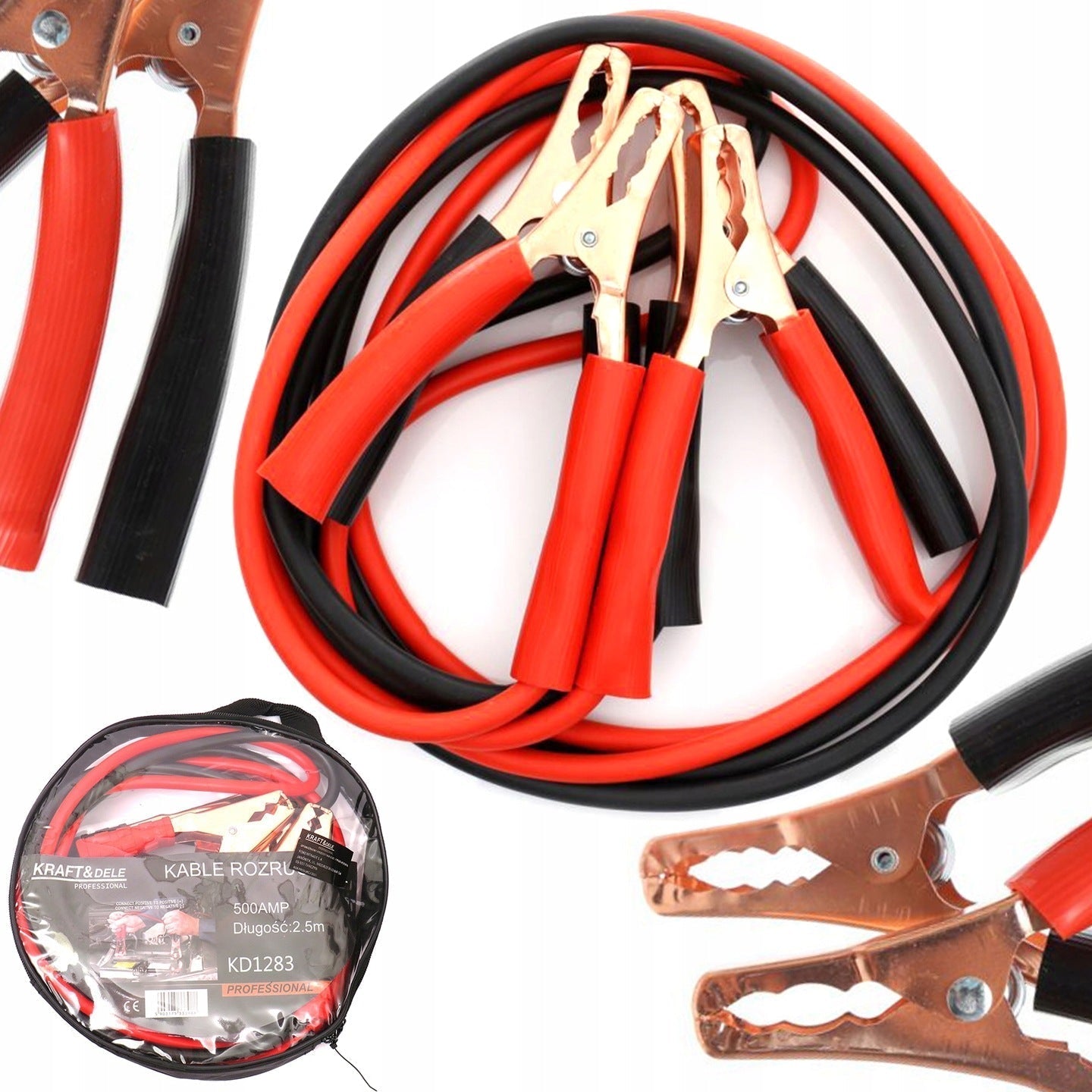 eMESERIASUL.RO Cabluri curent auto KRAFTMEN K1283, 500A, 2.5m, POZA 2