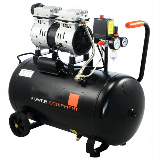 eMESERIASUL.RO Compresor aer fara ulei BLACK-SQUARE PORTONERO B12860, 50L, 230V, 1CP, 8Bar, 180L/min, POZA 1