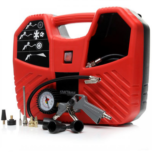 eMESERIASUL.RO Compresor aer fara ulei KRAF Profi, 1100W, 8Bar, K429 POZA 1