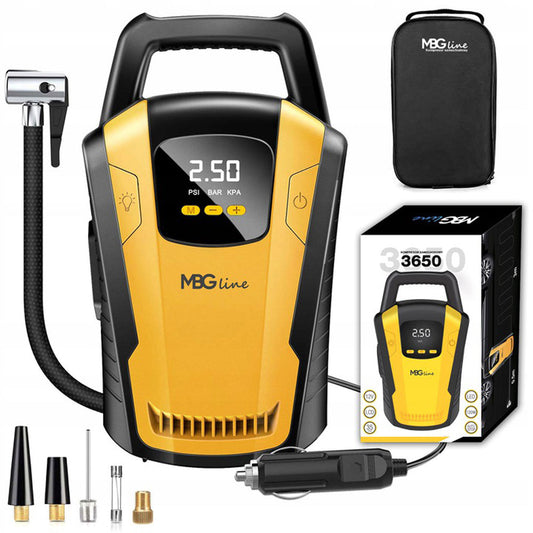 eMESERIASUL.RO Compresor aer portabil auto-moto-velo-mingi, KRAFTMEN, 12V, Display, K1469 POZA 1