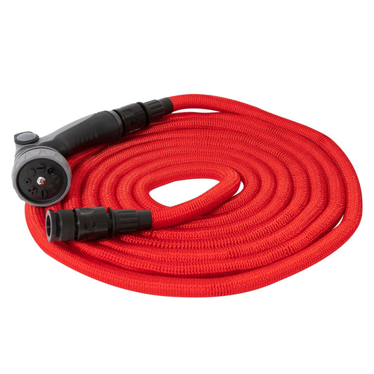 eMESERIASUL.RO Furtun gradina extensibil, Liderman bamboo BXR50, 1 tol, Rosu 5-15m, POZA 1