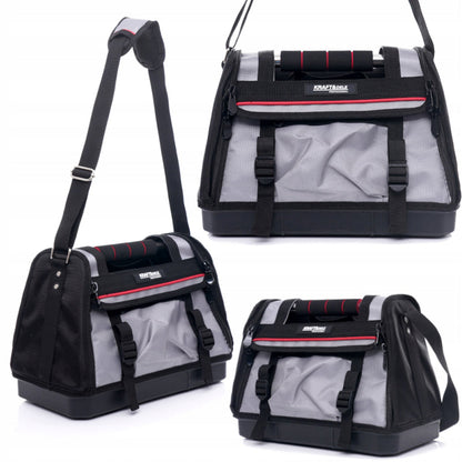 eMESERIASUL.RO Geanta pentru unelte si scule KRAFTMEN K2039, 13 inch, maner metalic, POZA 2