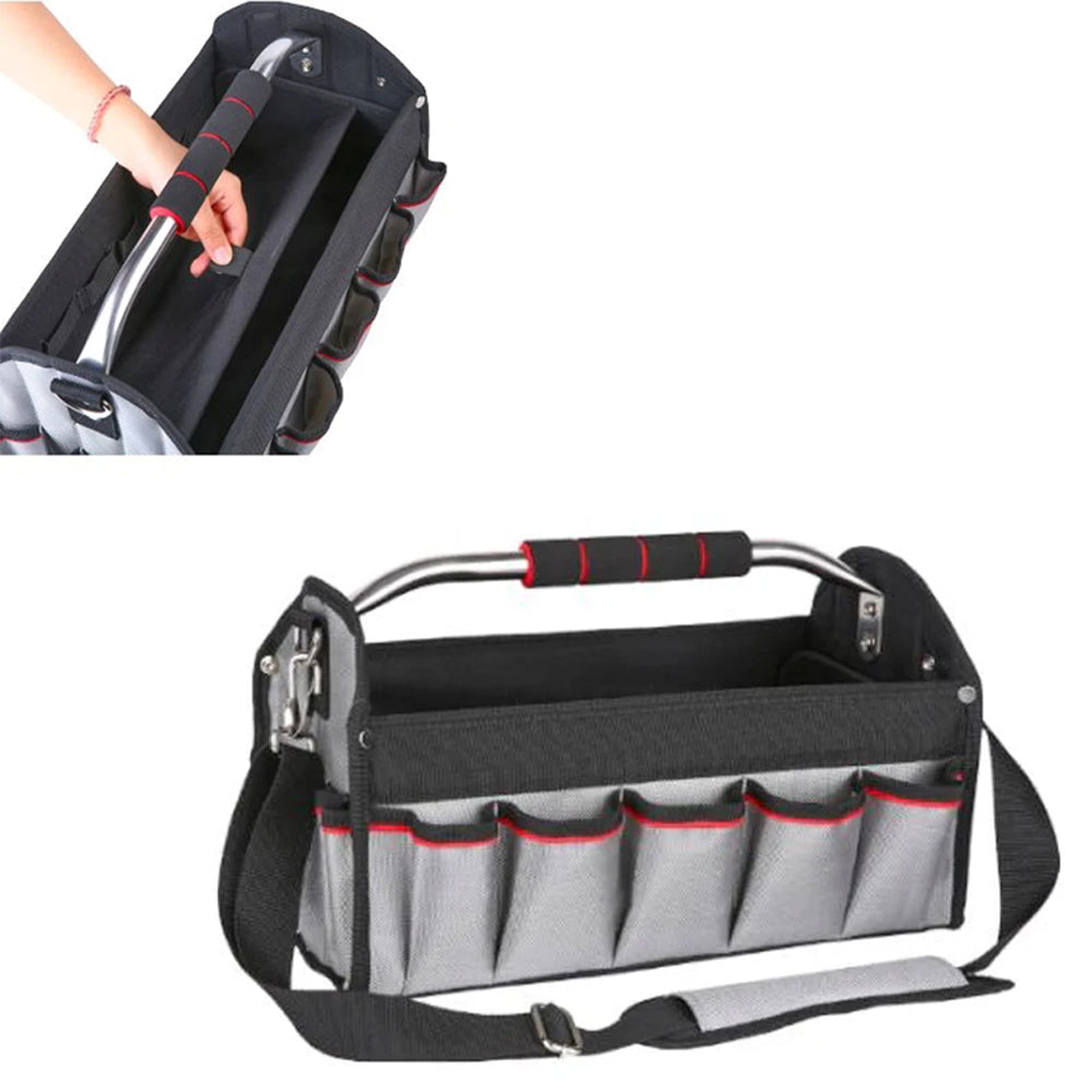 eMESERIASUL.RO Geanta pentru unelte si scule cu buzunare KRAFTMEN K2045, 20 inch, maner metalic, POZA 2