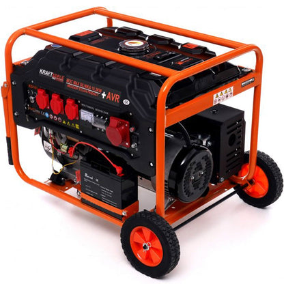 eMESERIASUL.RO Generator curent TRIFAZAT (380V) si MONIFAZAT (220V),  KRAFTMEN K165, 15CP, stabilizator tensiune (AVR), pornire la cheie, POZA 6