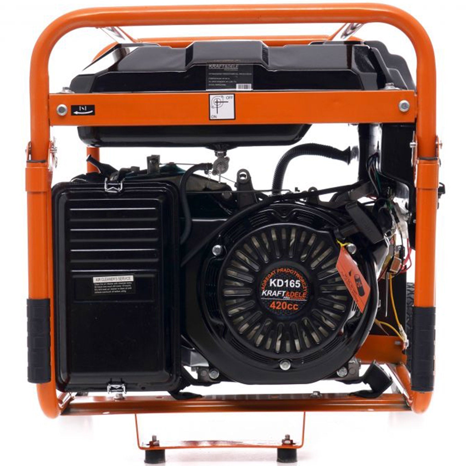 eMESERIASUL.RO Generator curent TRIFAZAT (380V) si MONIFAZAT (220V),  KRAFTMEN K165, 15CP, stabilizator tensiune (AVR), pornire la cheie, POZA 9