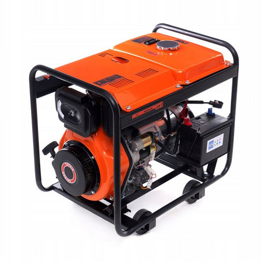 eMESERIASUL.RO Generator curent diesel KRAFTMEN K167, 230V, stabilizator tensiune (AVR), roti transport si pornire la cheie, POZA 1