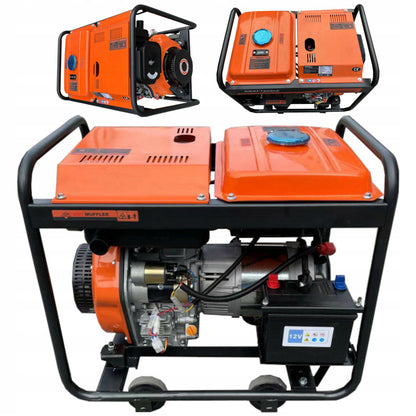 eMESERIASUL.RO Generator curent diesel KRAFTMEN K167, 230V, stabilizator tensiune (AVR), roti transport si pornire la cheie, POZA 13