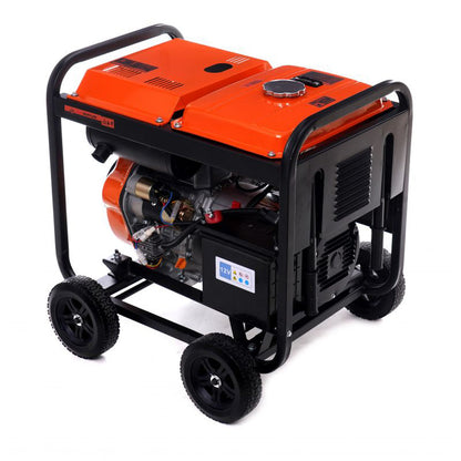eMESERIASUL.RO Generator curent diesel KRAFTMEN K168, 230V, stabilizator tensiune (AVR), roti transport si pornire la cheie, POZA 3