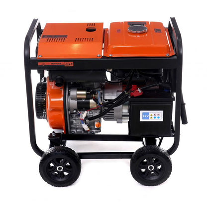 eMESERIASUL.RO Generator curent diesel KRAFTMEN K168, 230V, stabilizator tensiune (AVR), roti transport si pornire la cheie, POZA 4