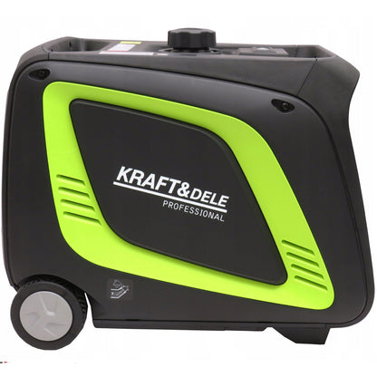 eMESERIASUL.RO Generator curent silentios profesional KRAFTMEN K686, 230V, 4 timpi, stabilizator tensiune (AVR), roti transport, accesorii incluse, POZA 7