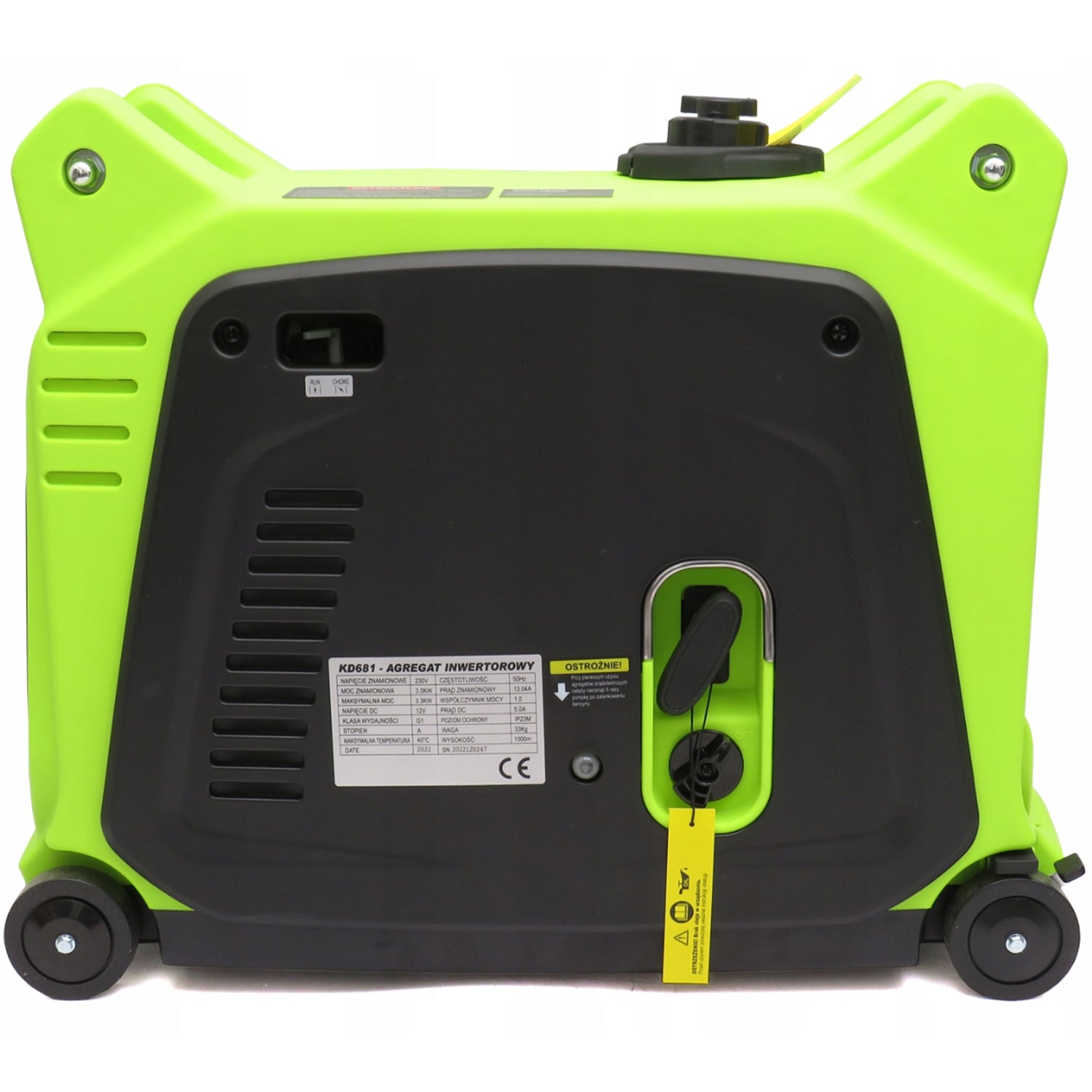 eMESERIASUL.RO Generator curent silentios profesional KRAFTMEN K681, 230V, stabilizator tensiune (AVR), roti transport, POZA 3
