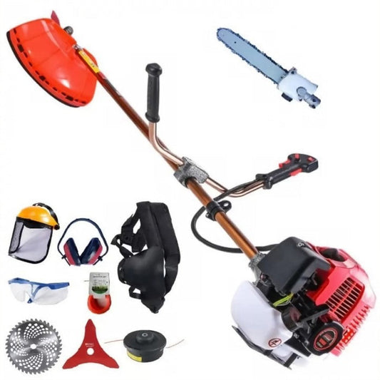 eMESERIASUL.RO Motocoasa pe benzina ALFA 7* 7000 Professional, 8 Accesorii+FIERASTRAU, POZA 1