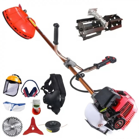 eMESERIASUL.RO Motocoasa pe benzina ALFA 7* 7000 Professional, 8 Accesorii+PRASITOARE, POZA 1