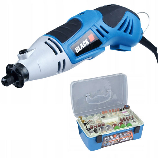 eMESERIASUL.RO Masina de frezat si gravat BLACK-SQUARE PORTONERO B42652, 222 accesorii, 170W, 32500RPM, POZA 1