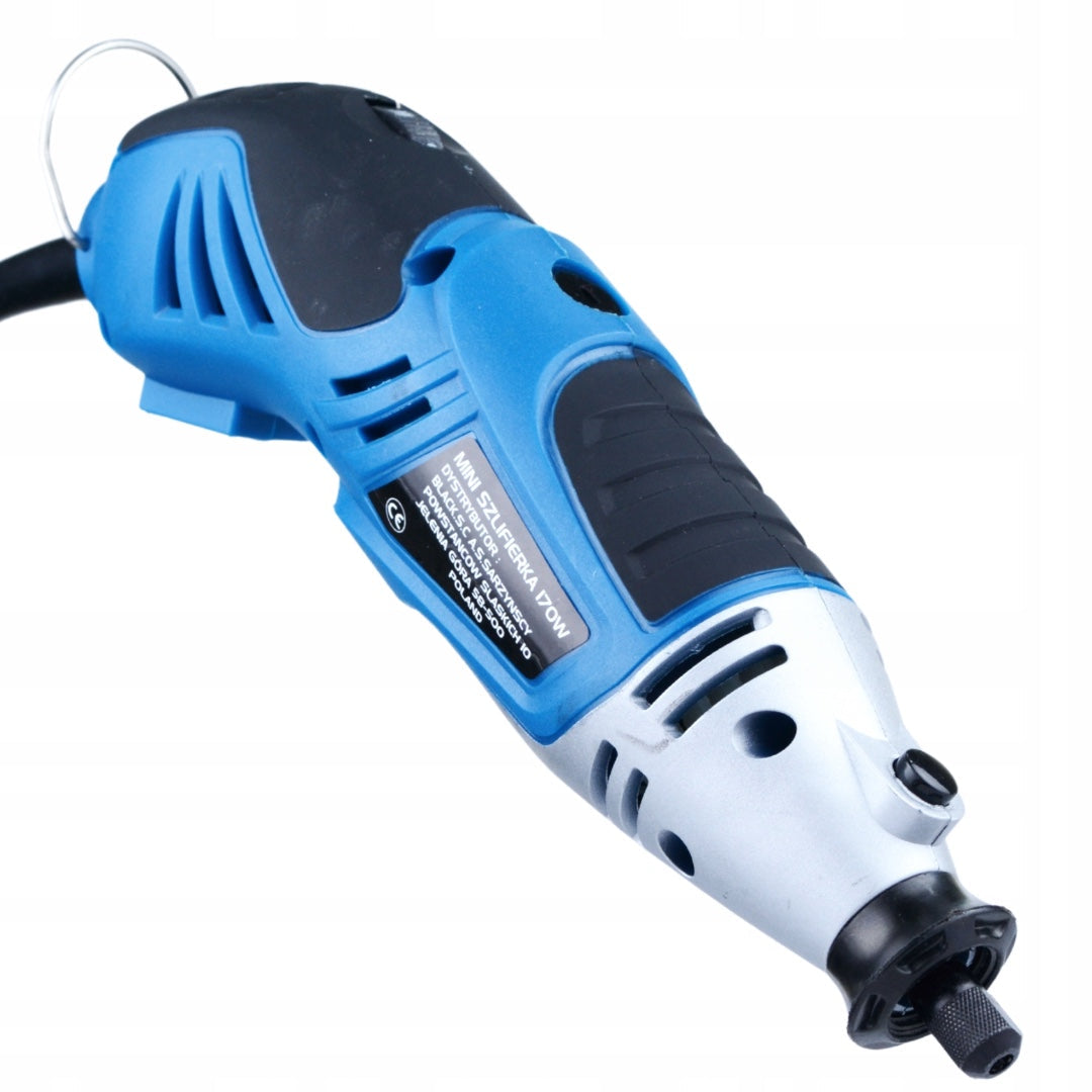 eMESERIASUL.RO Masina de frezat si gravat BLACK-SQUARE PORTONERO B42652, 222 accesorii, 170W, 32500RPM, POZA 4