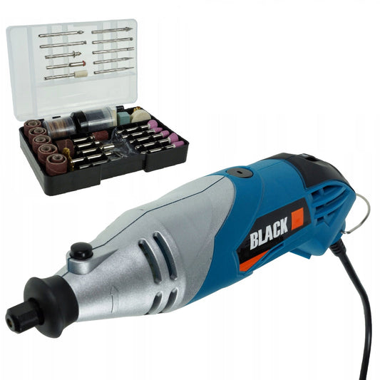 eMESERIASUL.RO Masina de gravat si frezat BLACK-SQUARE PORTONERO B42653, 126 accesorii, 200W, 36000RPM, POZA 1