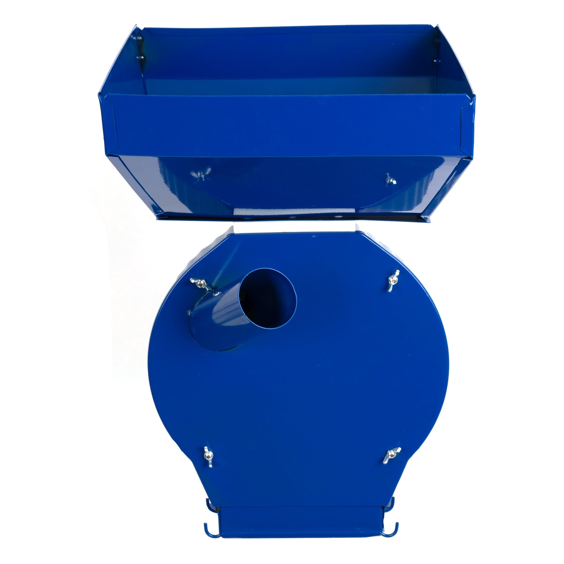 eMESERIASUL.RO Moara cereale Alpin-PROFI seria E, 3.9KW, Albastra, (2 in 1) pentru uruiala si malai, CUVA MARE + suport cu picioare, POZA 3