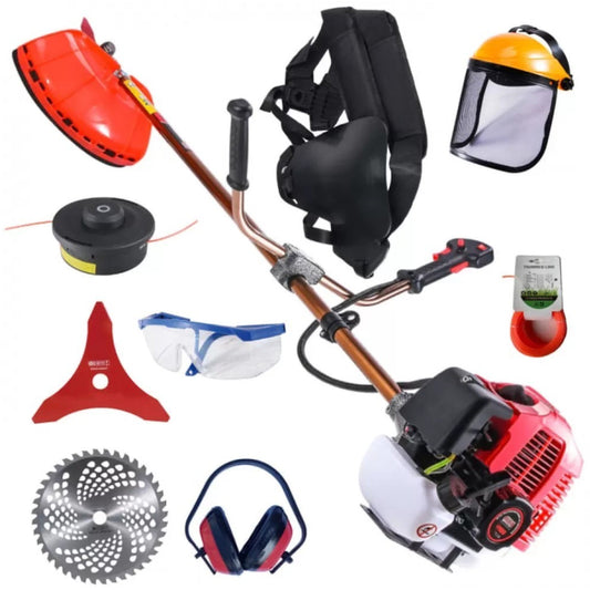 eMESERIASUL.RO Motocoasa pe benzina ALFA 7* 7000 Professional, 8 Accesorii incluse, POZA 1