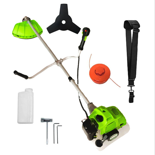 eMESERIASUL.RO Motocoasa pe benzina ALFA 7* PROFESSIONAL, 8CP, Accesorii si 1xDisc Stea, VERDE, POZA 1