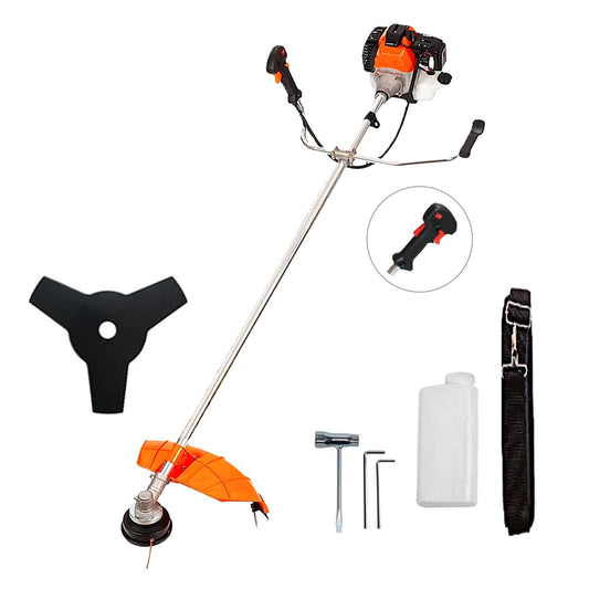 eMESERIASUL.RO Motocoasa pe benzina ALFA 7* PROFESSIONAL, Accesorii Incluse, 52cc-6CP, DISC STEA METALIC, POZA 1