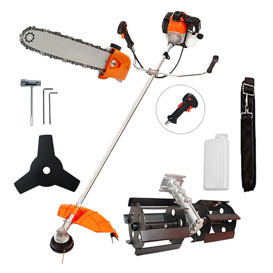 eMESERIASUL.RO Motocoasa pe benzina ALFA 7* PROFESSIONAL, Accesorii, 52cc-6CP, DISC STEA METALIC + CAP DRUJBA, + PRASITOARE, POZA 1