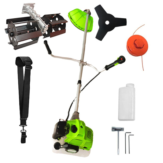 eMESERIASUL.RO Motocoasa pe benzina ALFA 7* PROFESSIONAL, Accesorii si 1xDisc Stea, 8CP, VERDE, PLUS PRASITOARE, POZA 1
