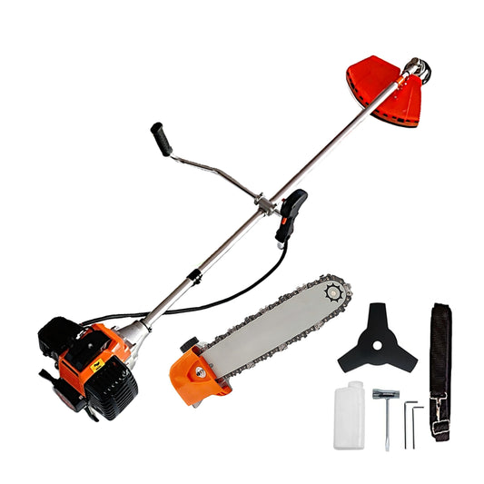 eMESERIASUL.RO Motocoasa pe benzina URAL 7* PROFESSIONAL, 52cc, 6CP, Accesorii Incluse, DISC STEA METALIC, CAP DRUJBA, POZA 1