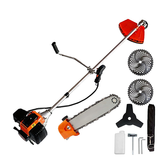 eMESERIASUL.RO Motocoasa pe benzina URAL 7* PROFESSIONAL, 52cc, 6CP, Accesorii Incluse, Disc Stea și 2xVIDIA, CAP DRUJBA, POZA 1
