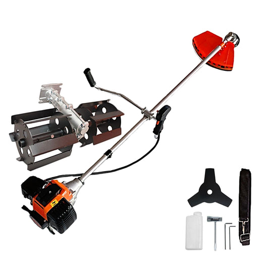 eMESERIASUL.RO Motocoasa pe benzina URAL 7* PROFESSIONAL, 52cc, 6CP, Accesorii Incluse, DISC STEA METALIC, PRASITOARE, POZA 1