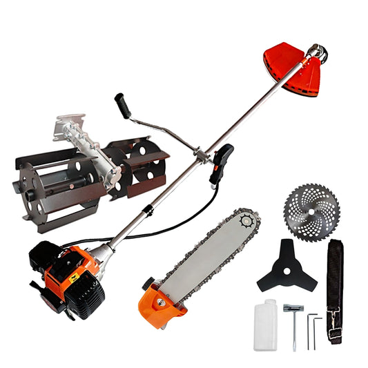 eMESERIASUL.RO Motocoasa pe benzina URAL 7* PROFESSIONAL, 52cc, 6CP, Accesorii Incluse, Disc Stea și VIDIA, PRASITOARE, CAP DRUJBA, POZA 1