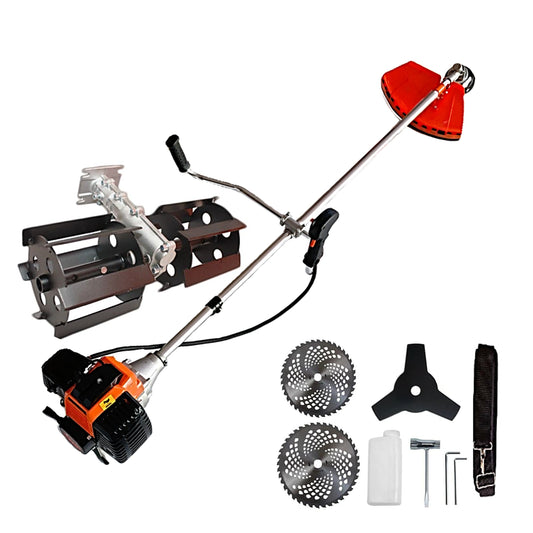 eMESERIASUL.RO Motocoasa pe benzina URAL 7* PROFESSIONAL, 52cc, 6CP, Disc Stea, VIDIA D230-255mm, PRASITOARE, POZA 1