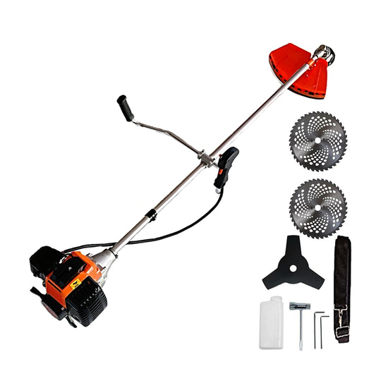 eMESERIASUL.RO Motocoasa pe benzina URAL 7* PROFESSIONAL, 52cc, 6CP, Accesorii Incluse, Disc Stea și 2xVIDIA, POZA 1