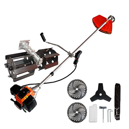 eMESERIASUL.RO Motocoasa pe benzina URAL 7* PROFESSIONAL, 52cc, 6CP, Accesorii Incluse, Disc Stea, 2xVIDIA, PRASITOARE, POZA 1