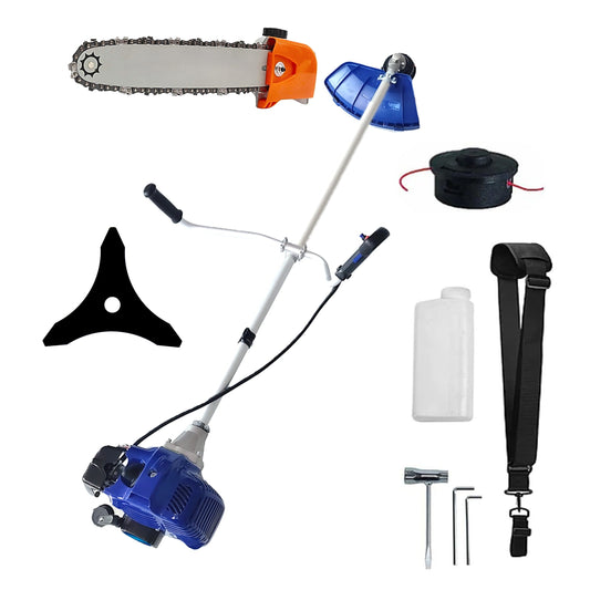 eMESERIASUL.RO Motocositoarea FERMIERULUI-GOSPODAR, Blue-Efficient, Accesorii si 1xDisc, ALBASTRU-3.4CP, Plus CAP DRUJBA, POZA 1