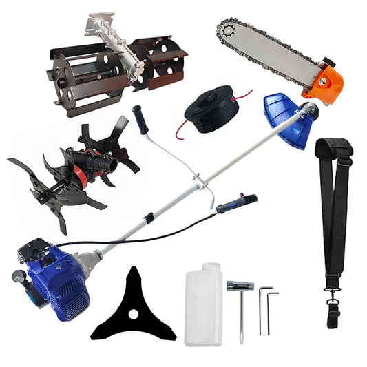eMESERIASUL.RO Motocositoarea FERMIERULUI-GOSPODAR, Blue-Efficient, Accesorii si 1xDisc, ALBASTRU-3.4CP, Plus PRASITOARE, CULTIVATOR-PROFI, Cap DRUJBA, POZA 1