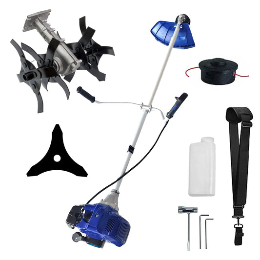 eMESERIASUL.RO Motocositoarea FERMIERULUI-GOSPODAR, Blue-Efficient, Accesorii si 1xDisc, ALBASTRU-3.4CP, PLUS CULTIVATOR, POZA 1