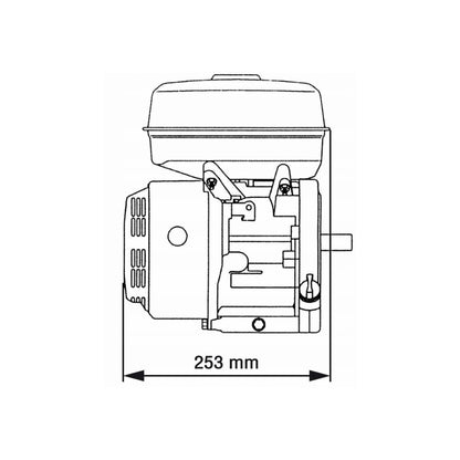 eMESERIASUL.RO Motor motocultor / uz general AP GX160 (168F), 6.5CP, 4 timpi, ax cilindric 20mm, POZA 10