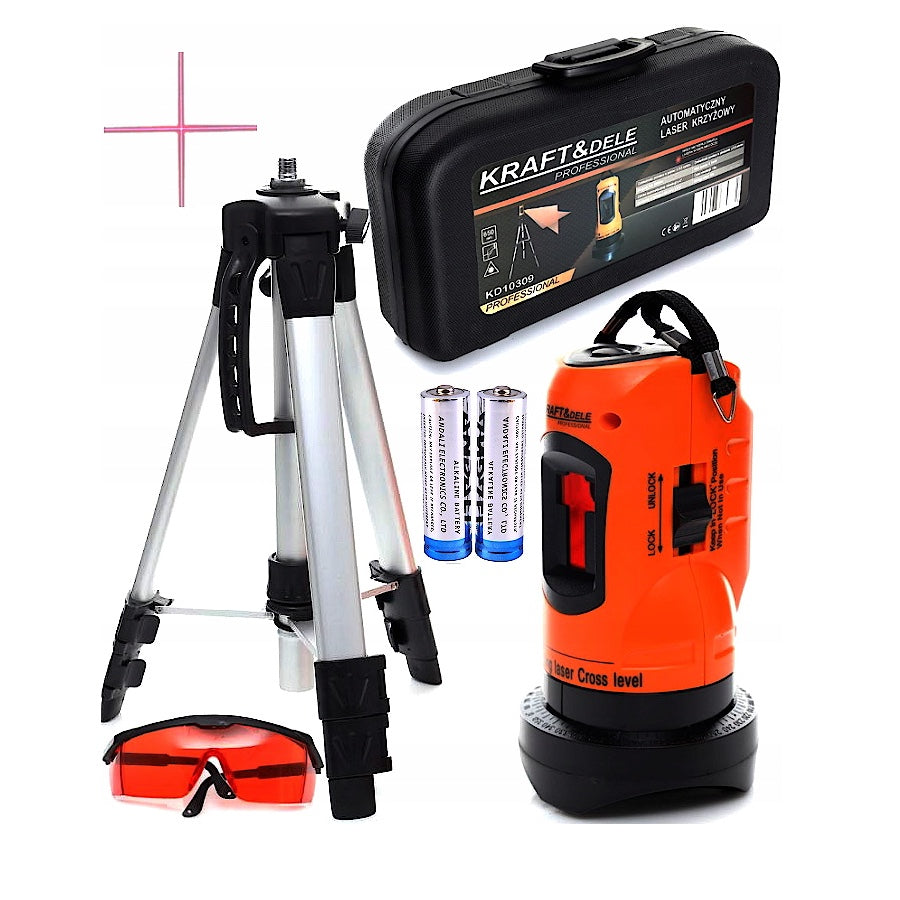 eMESERIASUL.RO Nivela Laser KRAFTMEN K10309 cu trepied, fascicul rosu, RAZA LUCRU 5m, POZA 3