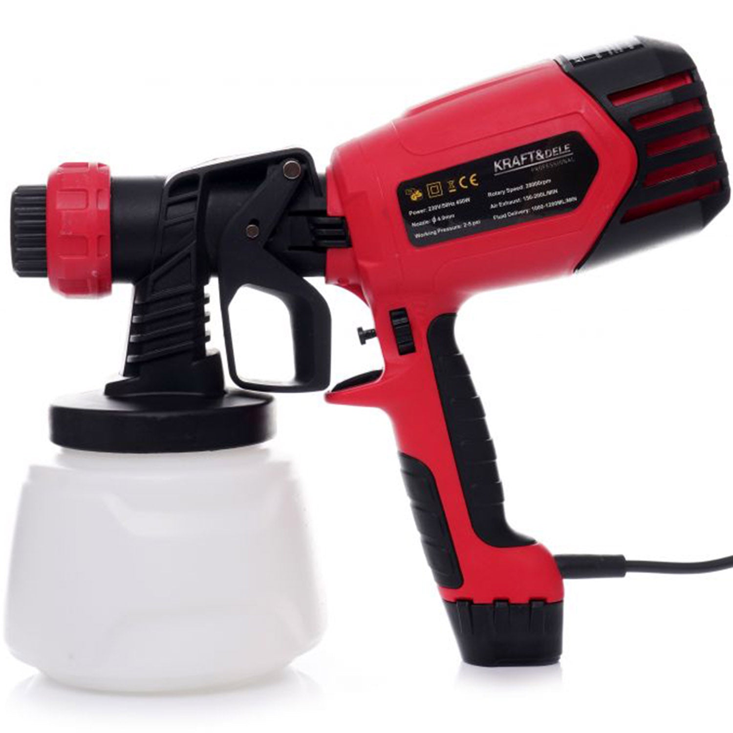 eMESERIASUL.RO Pistol de vopsit KRAFTMEN K1655, electric 450W, Փ 4 mm, 1000ml, POZA 5