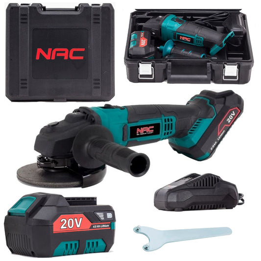 eMESERIASUL.RO Polizor unghiular / Flex cu acumulator NAC AGE-125-LI-B-20V, 20V, 10000RPM, POZA 1