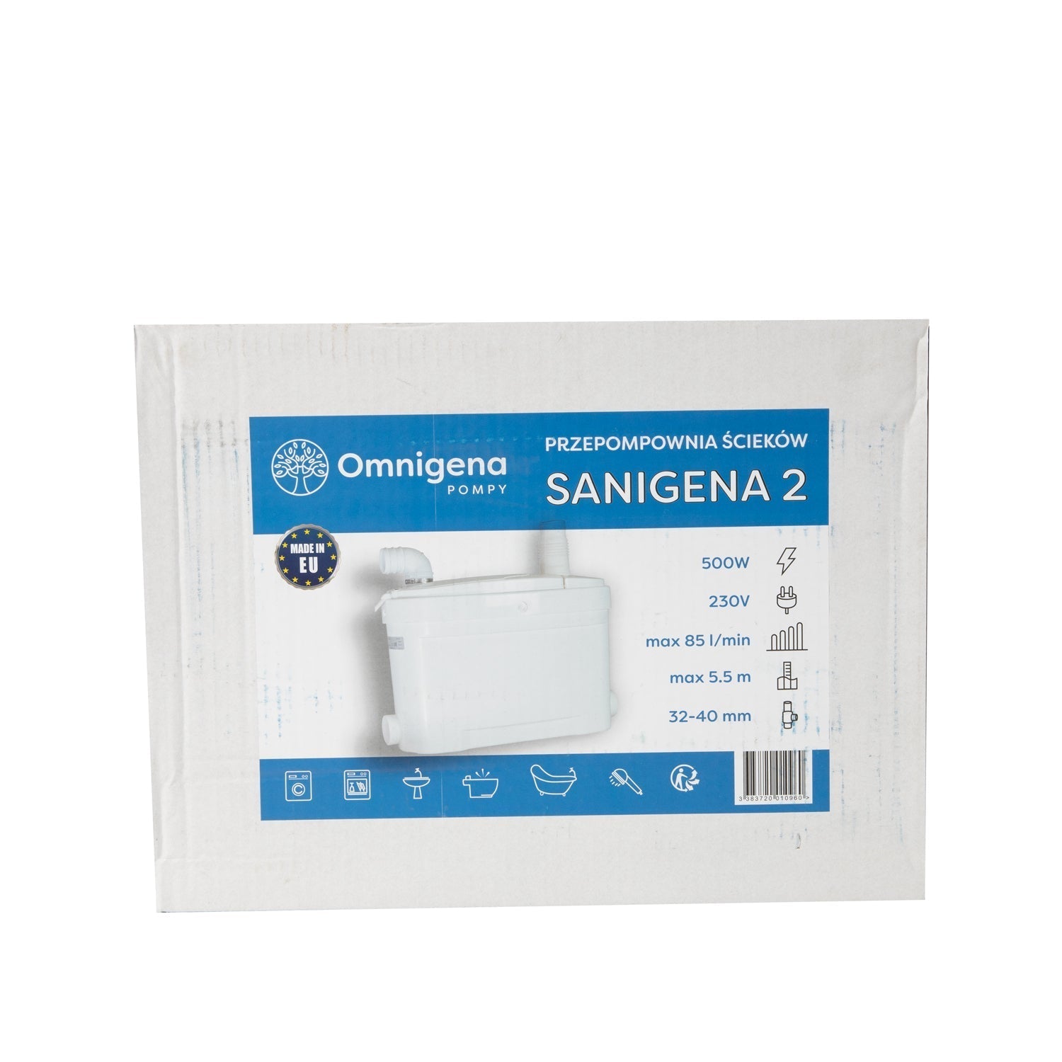 eMESERIASUL.RO Pompa WC OMNI (Polonia) Sanigena2, 500W, 85 l/min, POZA 4