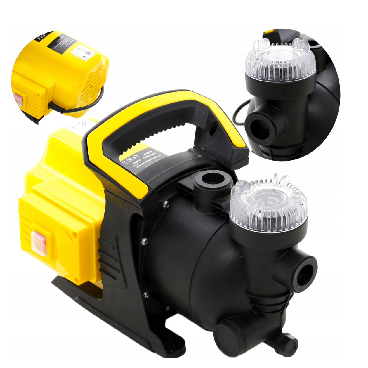 eMESERIASUL.RO Pompa de gradina KRAFTMEN K742, 1.3kW, debit 80l/min, H refulare 35m, racord 1 tol, POZA 2