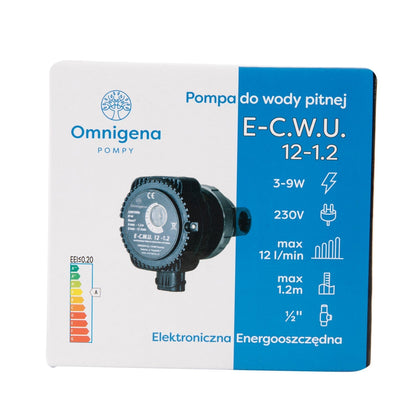 eMESERIASUL.RO Pompa recirculare centrala OMNI (Polonia) ECWU 12-1.2, debit 12l/min, putere 9W, POZA 4