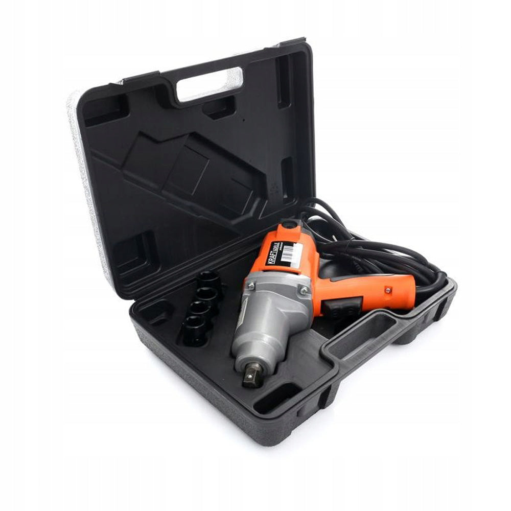 eMESERIASUL.RO SET Cheie cu impact electrica KRAFTMEN K1534, 2000W, 2300RPM, include 4 Tubulare (prize), POZA 9