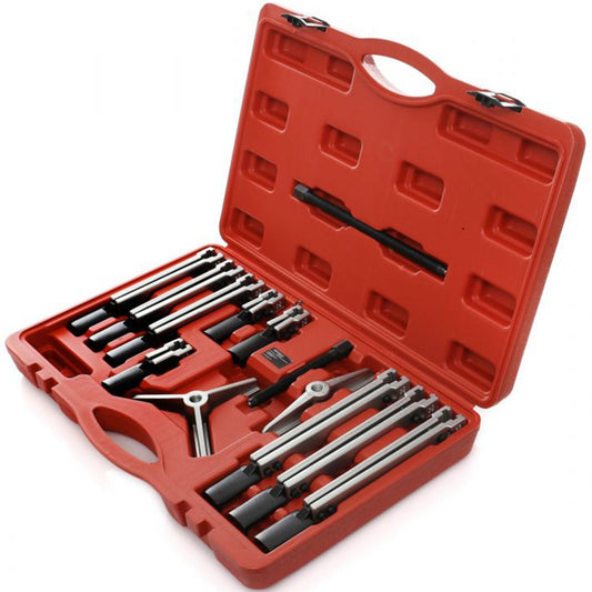 eMESERIASUL.RO SET Extractor cu dubla-prinde pentru rulmenti si bucse, KRAFTMEN K10148, 13 elemente, cutie plastic inclusa, POZA 1