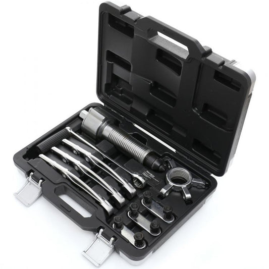 eMESERIASUL.RO SET Extractor rulmenti cu 3 brate si actionare manivela, KRAFTMEN K10160, cutie plastic inclusa, POZA 1