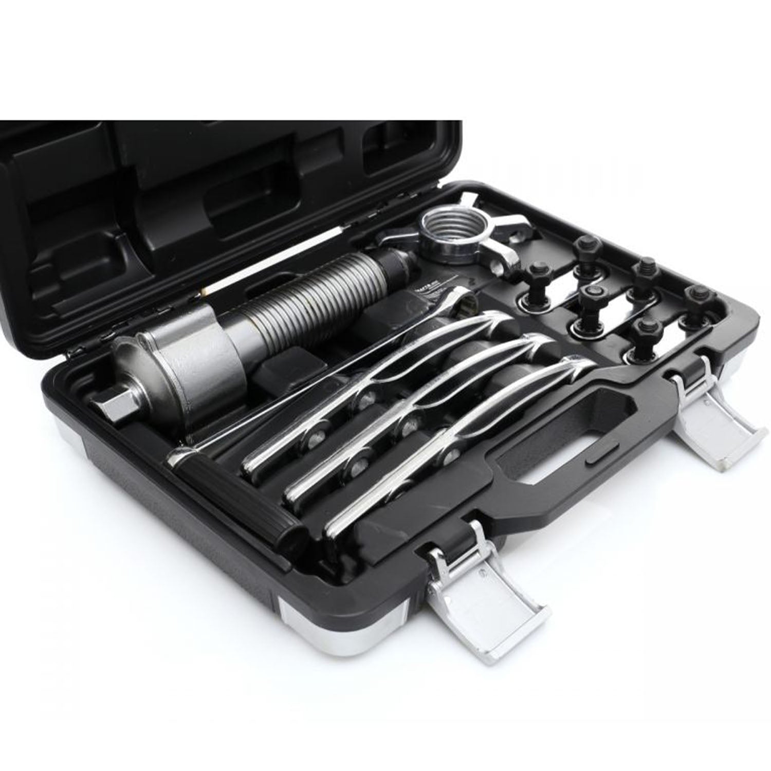 eMESERIASUL.RO SET Extractor rulmenti cu 3 brate si actionare manivela, KRAFTMEN K10160, cutie plastic inclusa, POZA 7